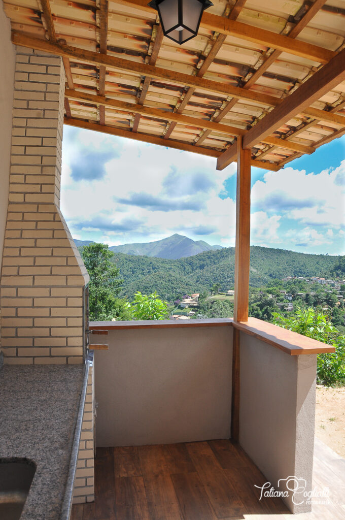 Vista da área de churrasqueira